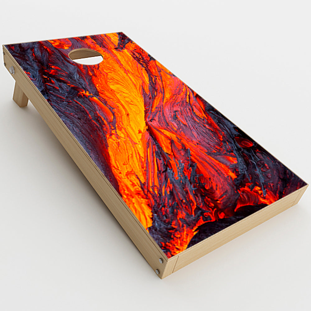  Charred Lava Volcano Ash  Cornhole Game Board (2 pcs.) Skin