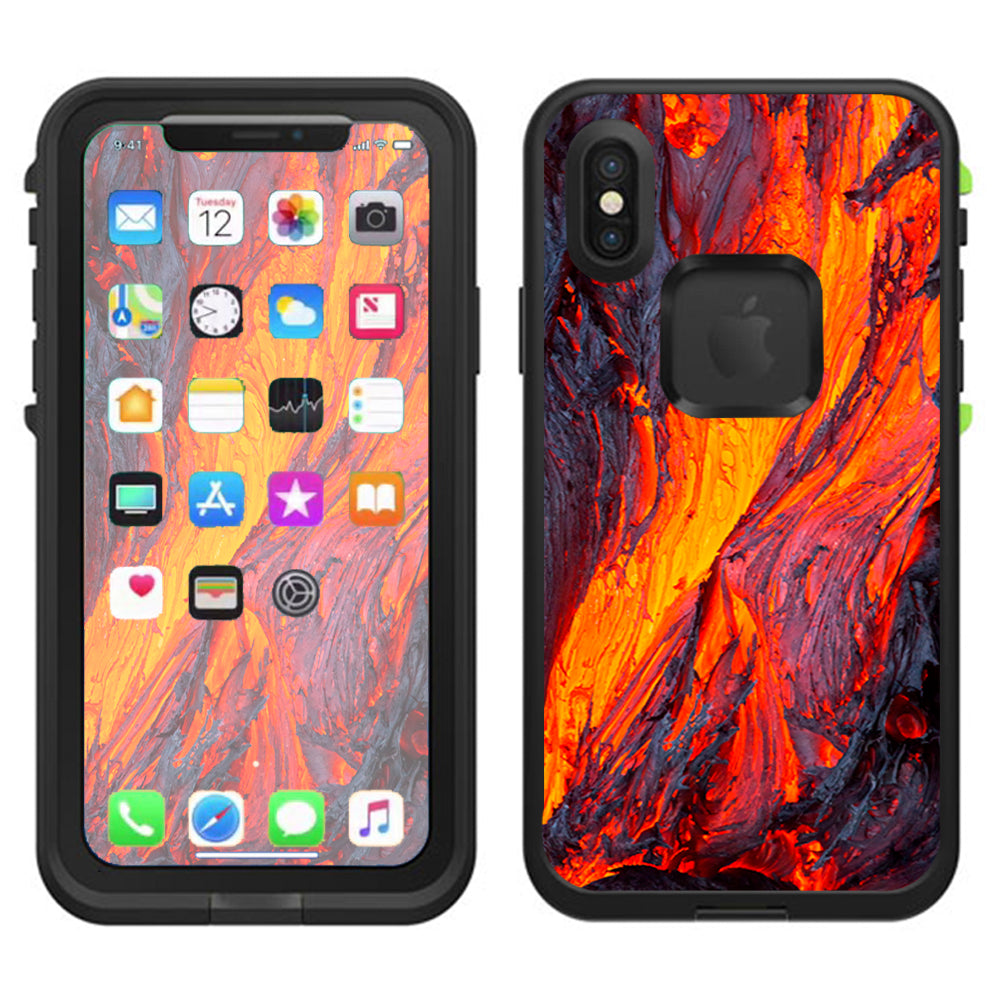  Charred Lava Volcano Ash Lifeproof Fre Case iPhone X Skin