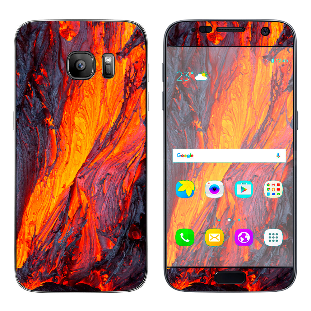  Charred Lava Volcano Ash Samsung Galaxy S7 Skin