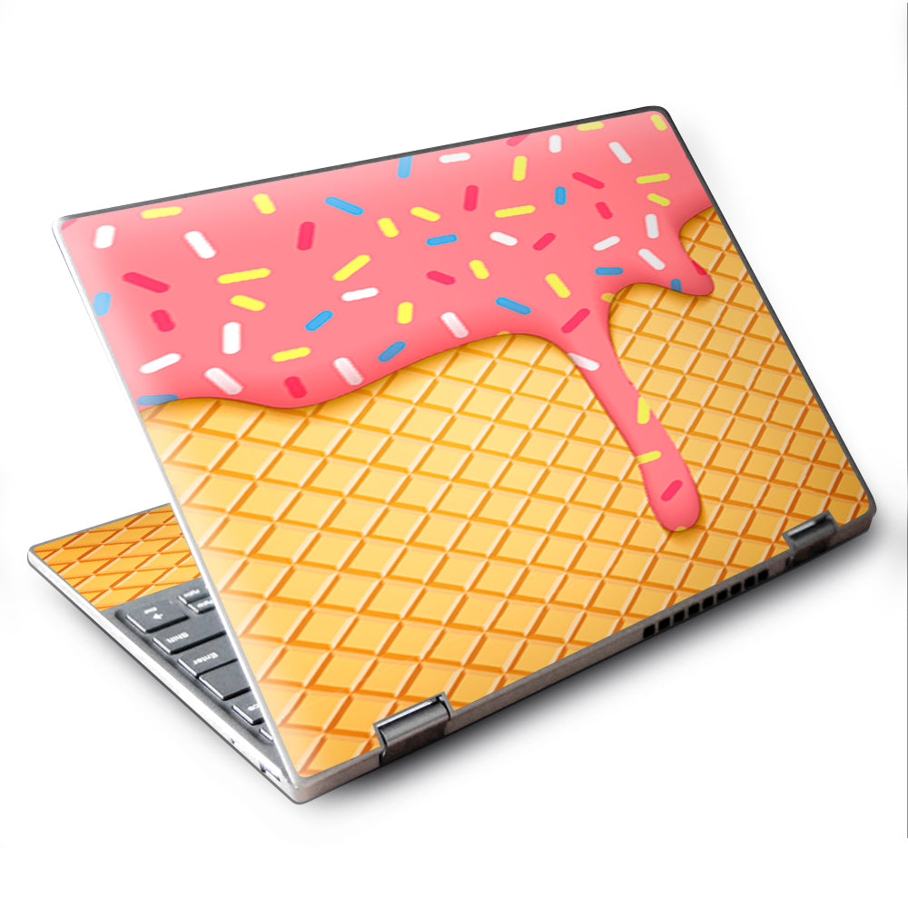  Ice Cream Cone Pink Sprinkles Lenovo Yoga 710 11.6" Skin