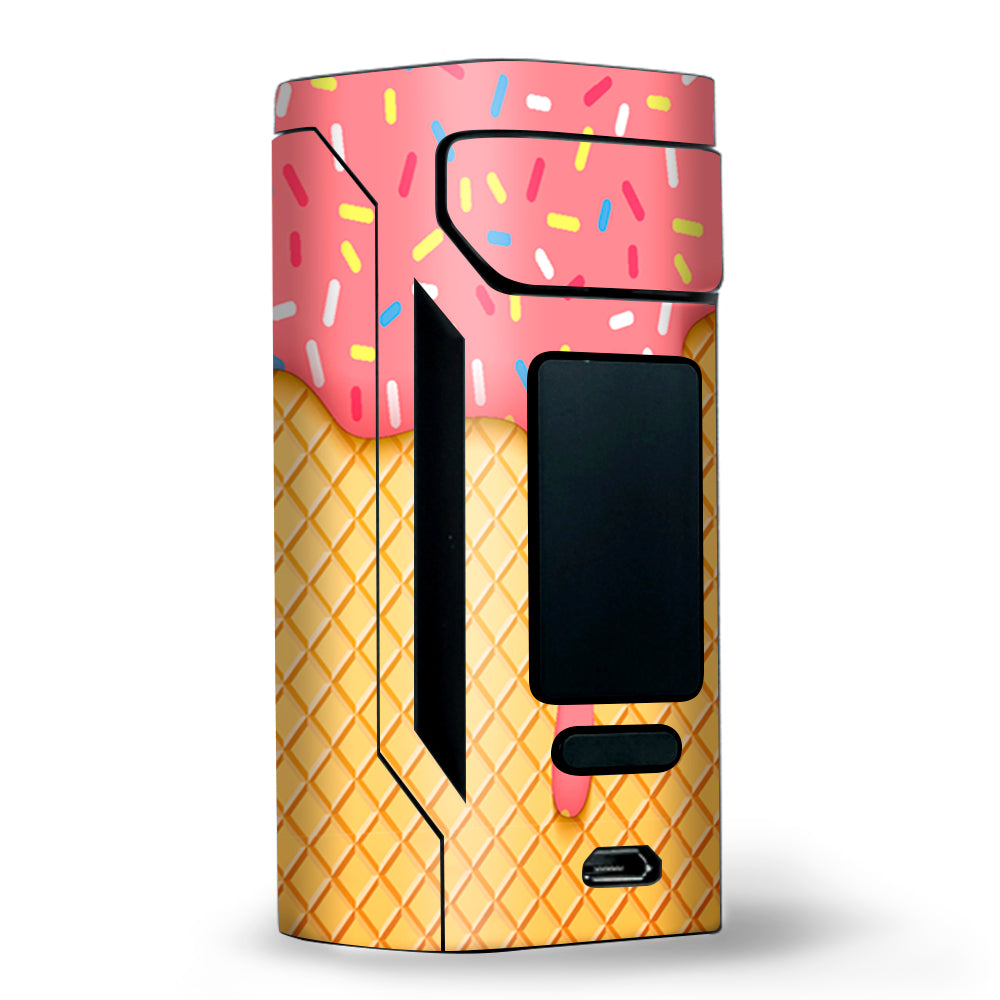  Ice Cream Cone Pink Sprinkles Wismec RX2 20700 Skin