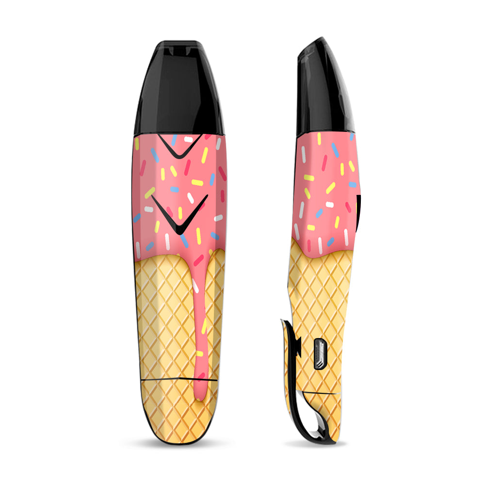 Skin Decal for Suorin Vagon  Vape / Ice Cream Cone Pink Sprinkles