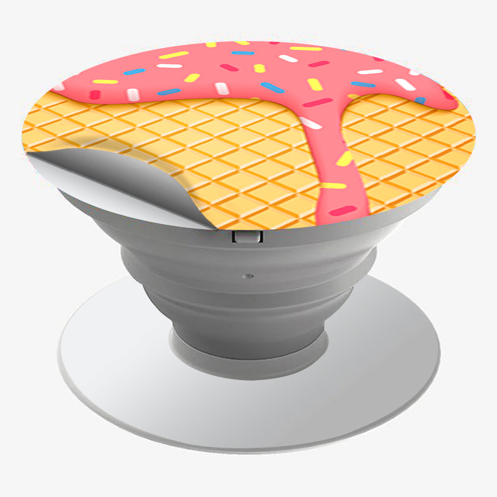  Ice Cream Cone Pink Sprinkles Popsocket Pop Socket Skin