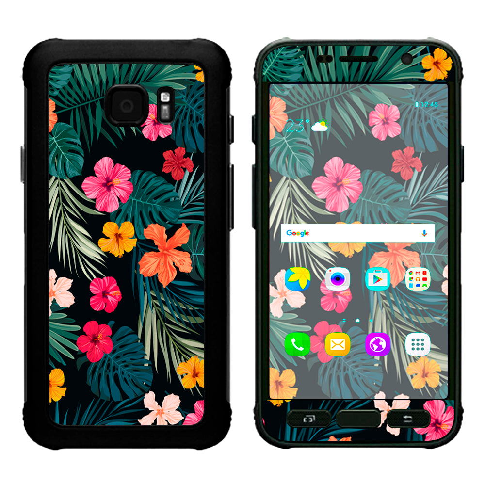  Hibiscus Flowers Tropical Hawaii Samsung Galaxy S7 Active Skin