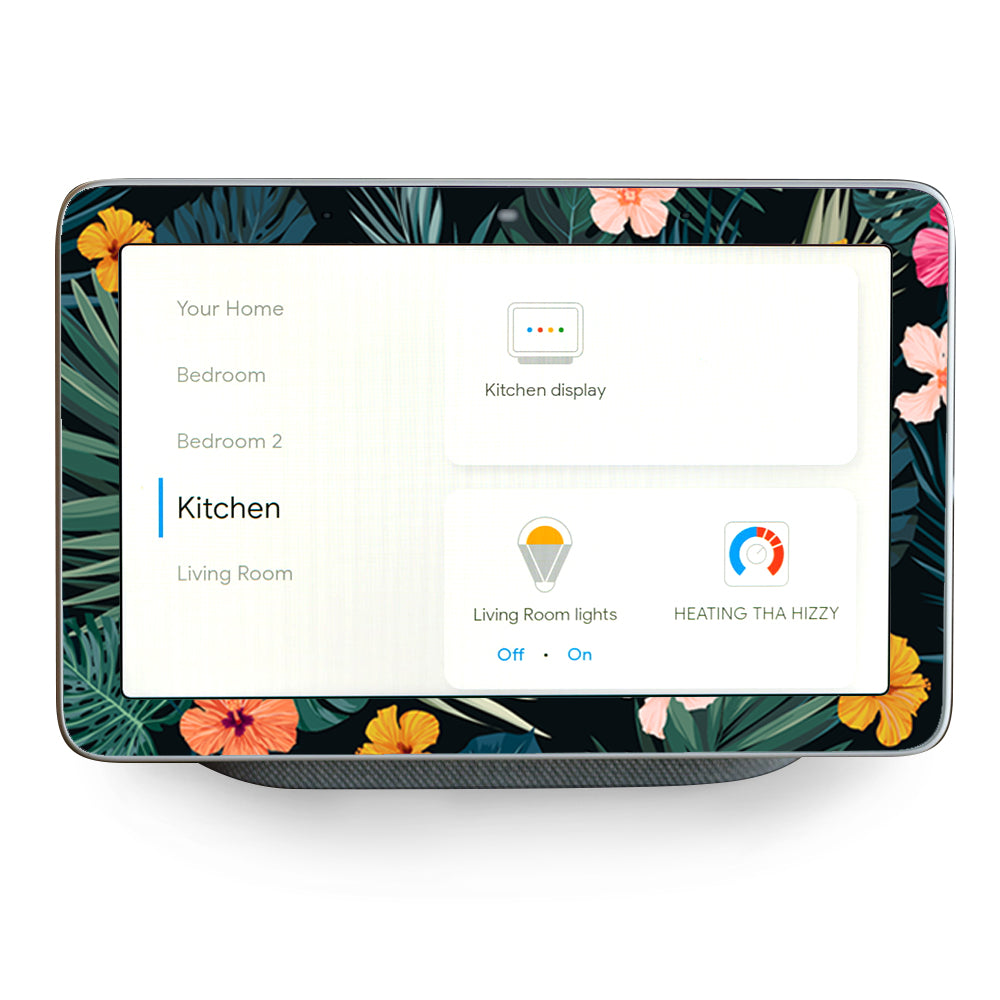 Hibiscus Flowers Tropical Hawaii Google Home Hub Skin