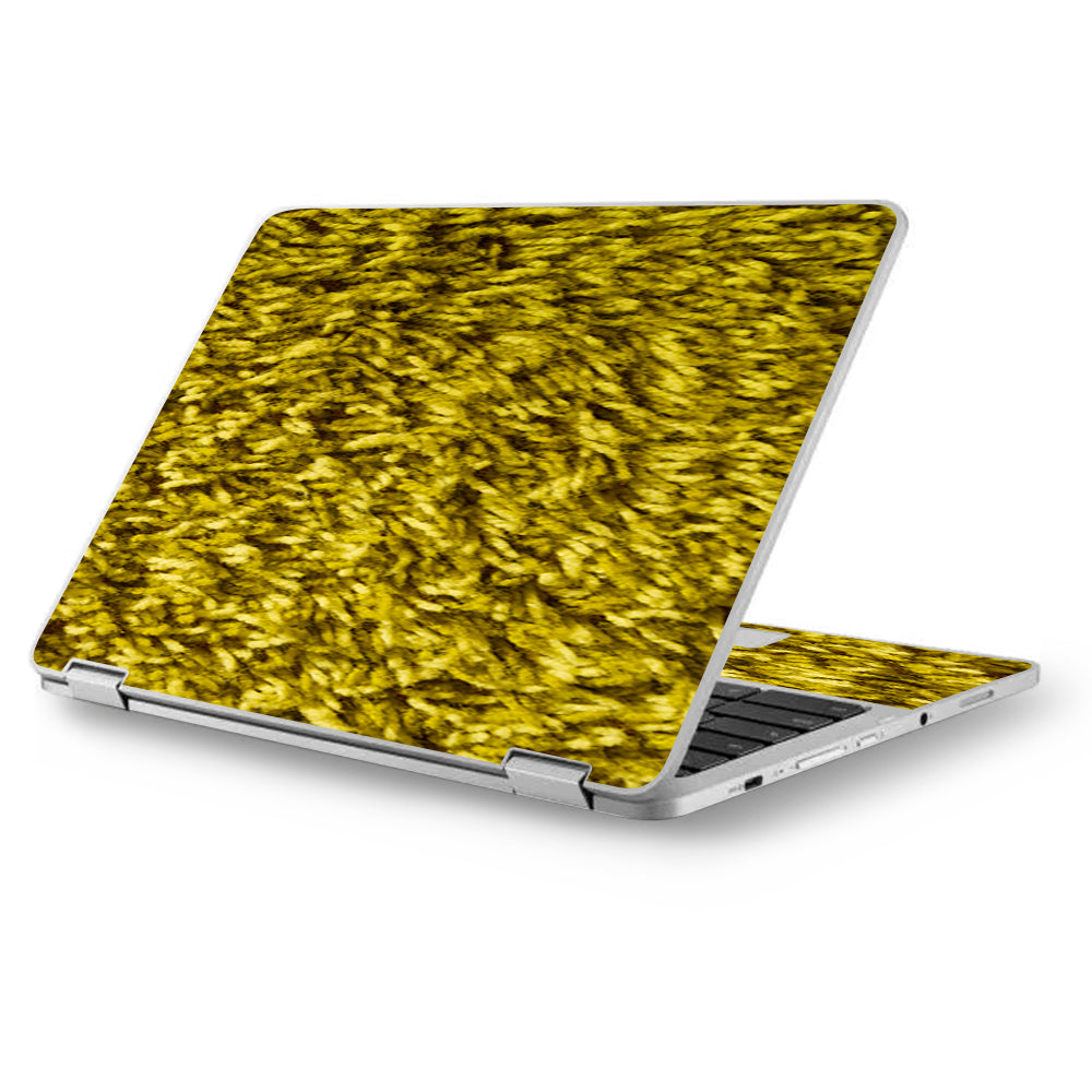  Green Shag Carpet Shagadelic Baby Asus Chromebook Flip 12.5" Skin