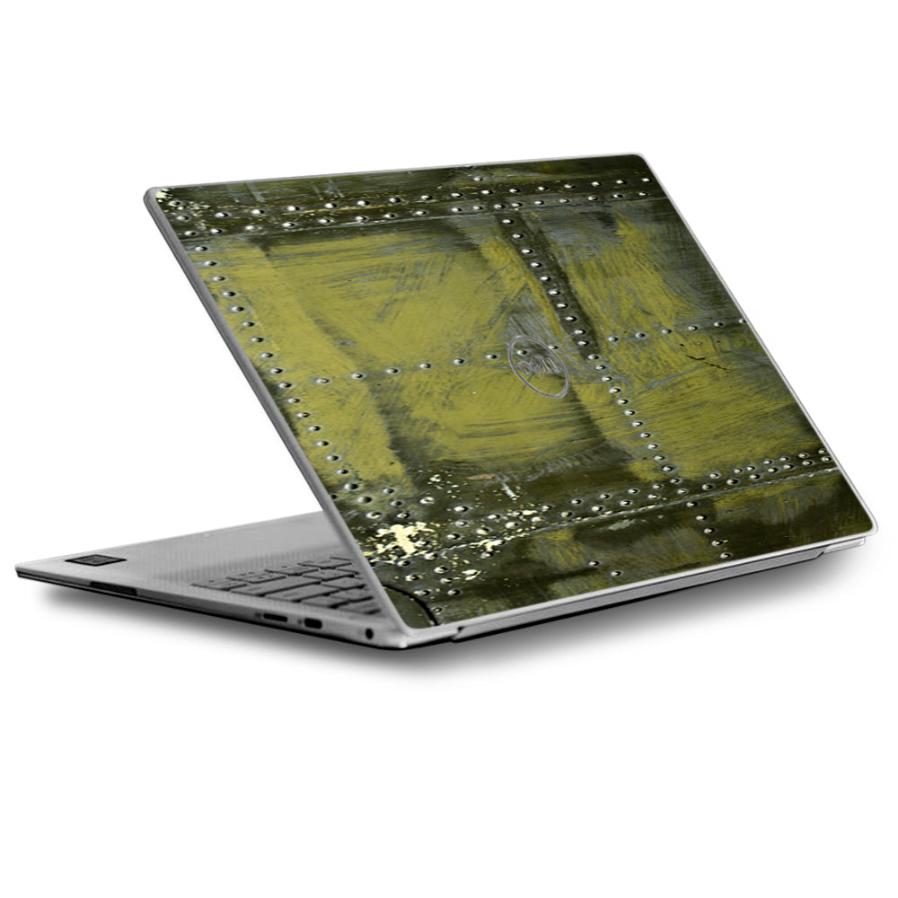  Green Rivets Metal Airplane Panel Ww2 Dell XPS 13 9370 9360 9350 Skin