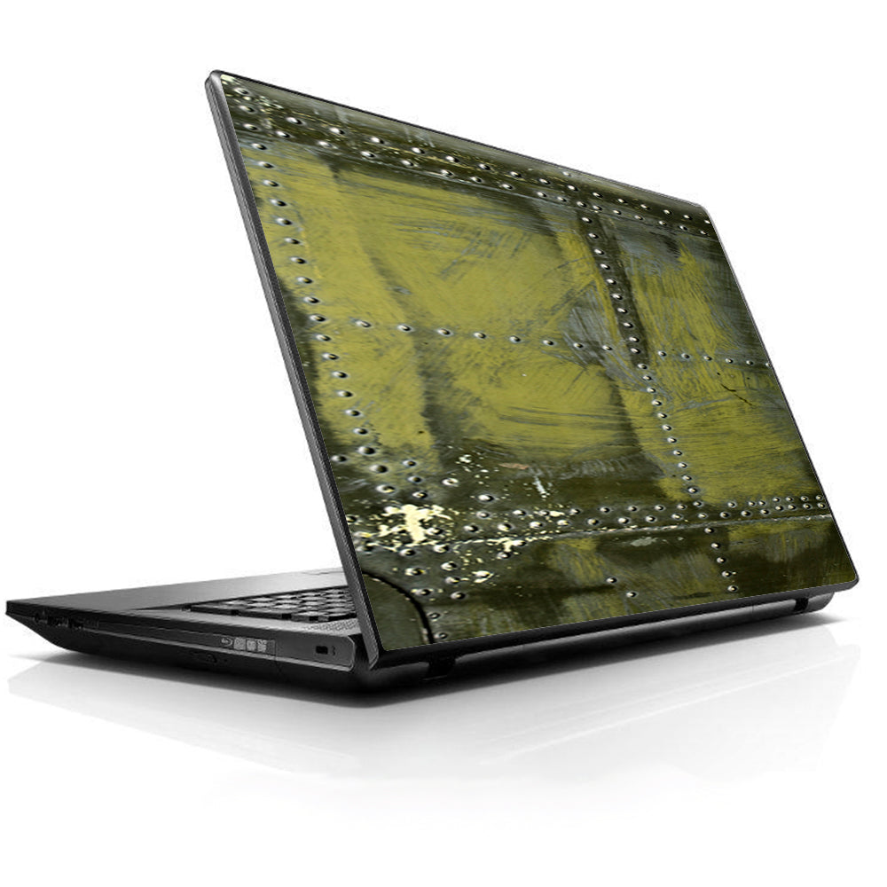  Green Rivets Metal Airplane Panel Ww2 HP Dell Compaq Mac Asus Acer 13 to 16 inch Skin