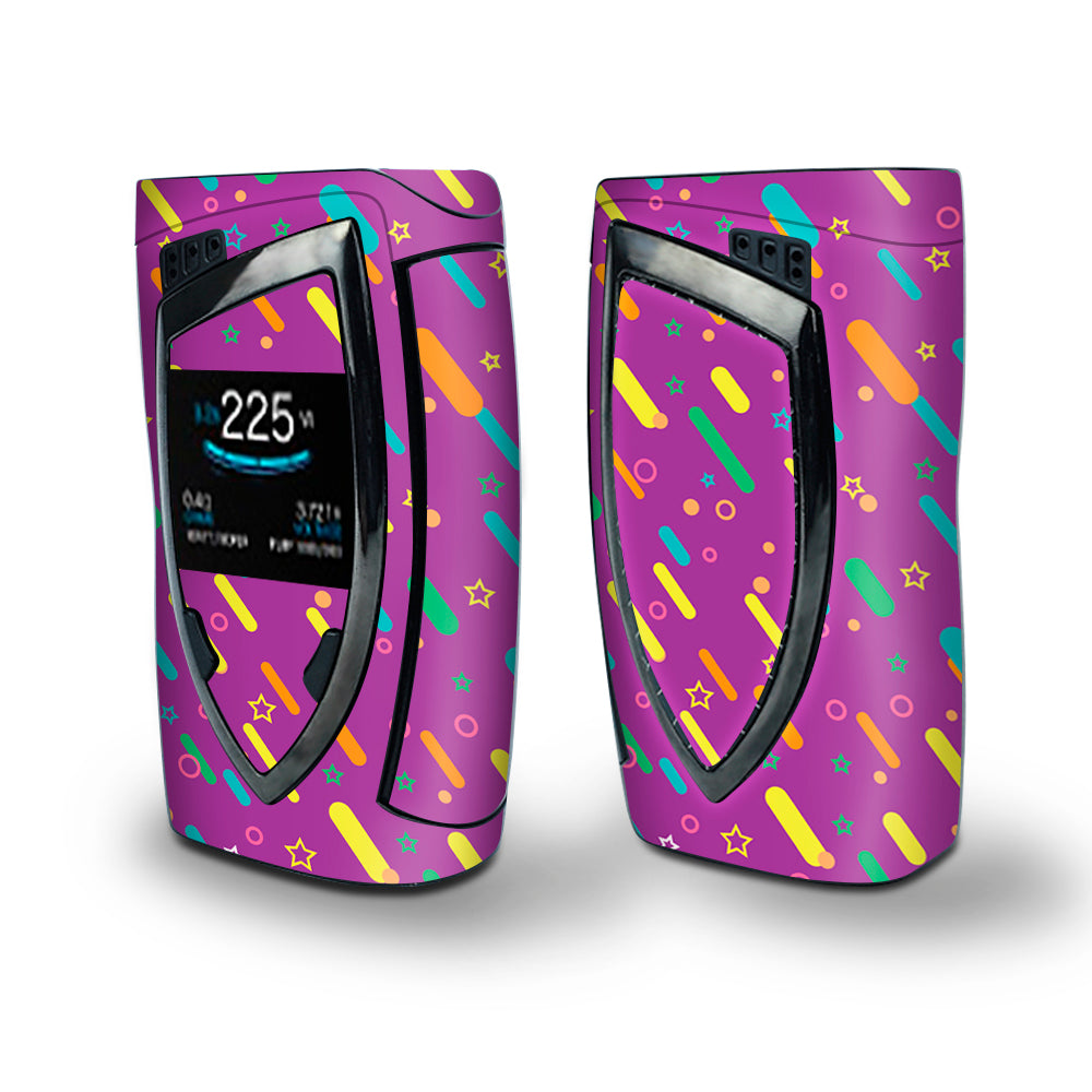 Skin Decal Vinyl Wrap for Smok Devilkin Kit 225w Vape (includes TFV12 Prince Tank Skins) skins cover / Purple Girly Sprinkles Cupcake