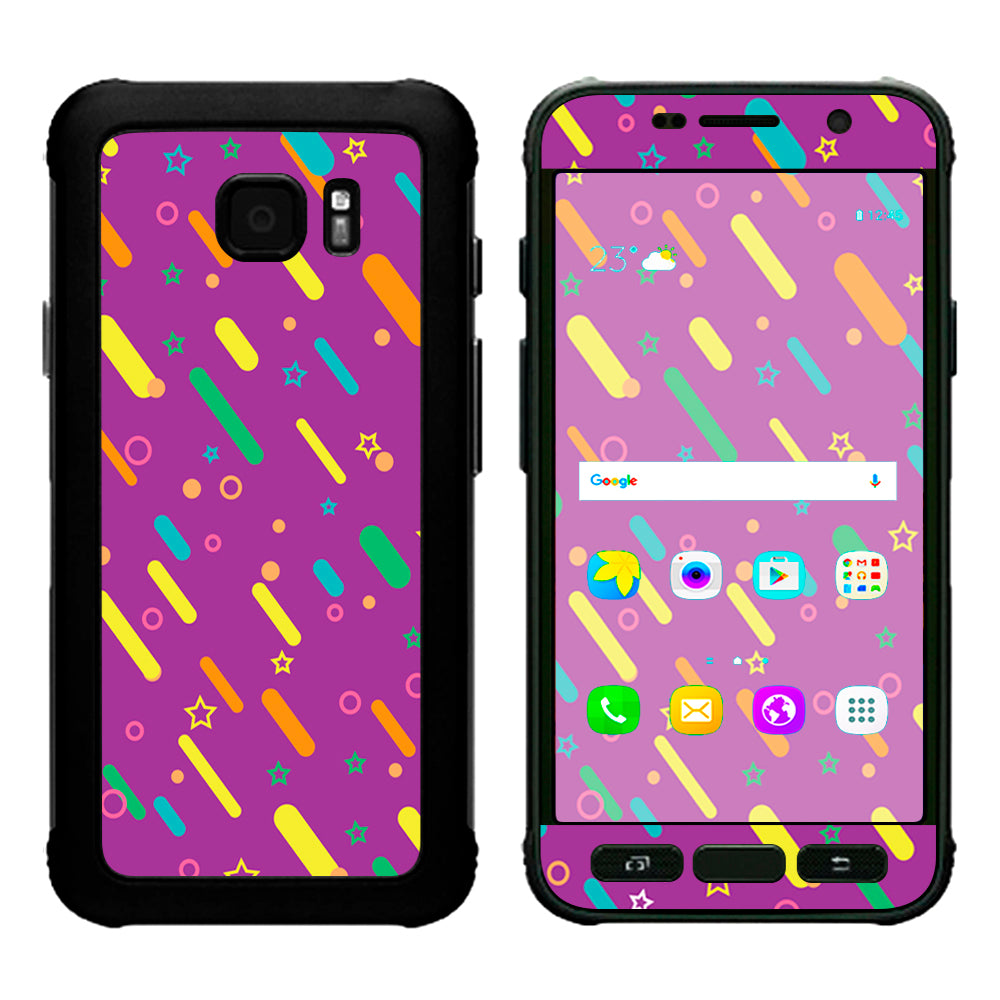  Purple Girly Sprinkles Cupcake Samsung Galaxy S7 Active Skin