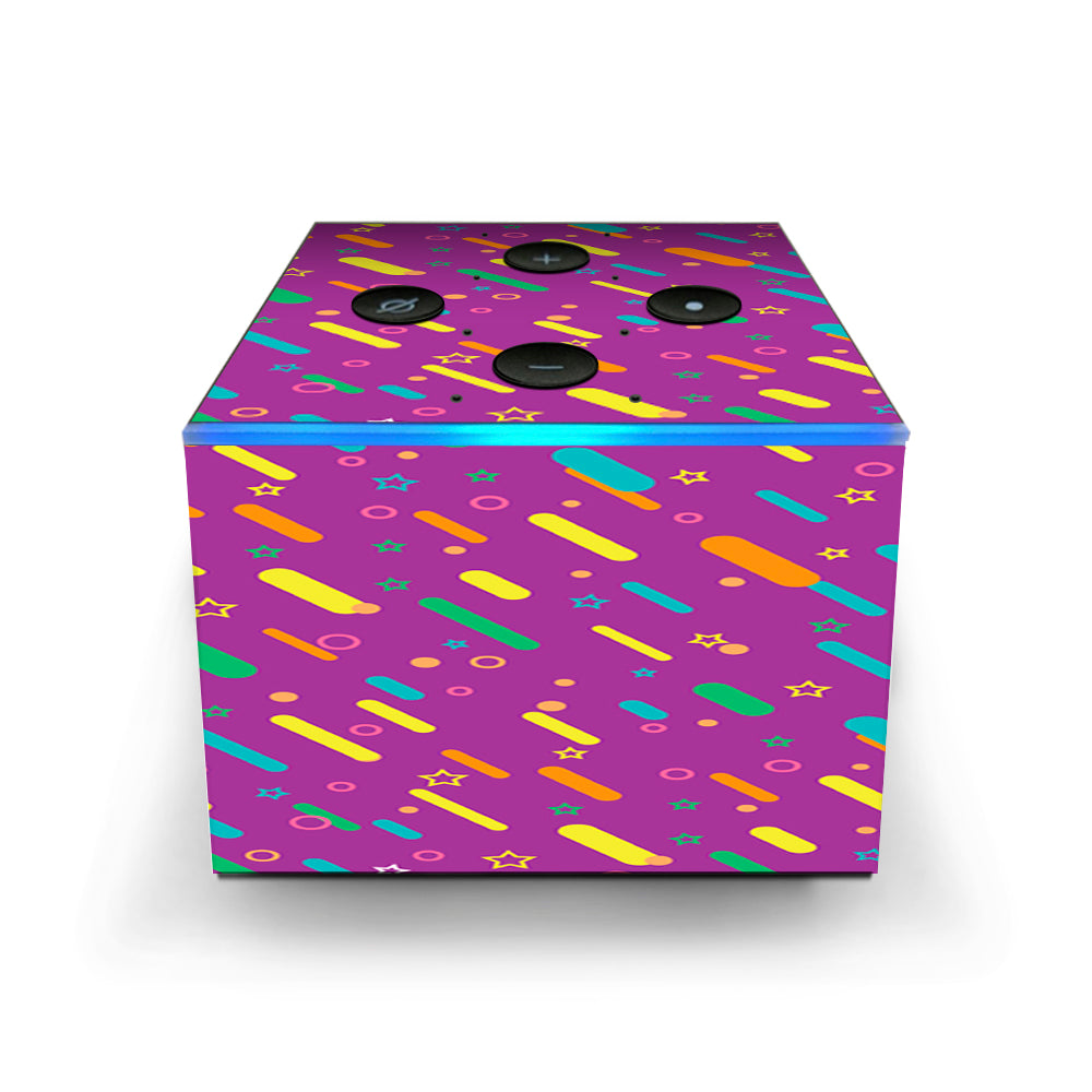  Purple Girly Sprinkles Cupcake Amazon Fire TV Cube Skin
