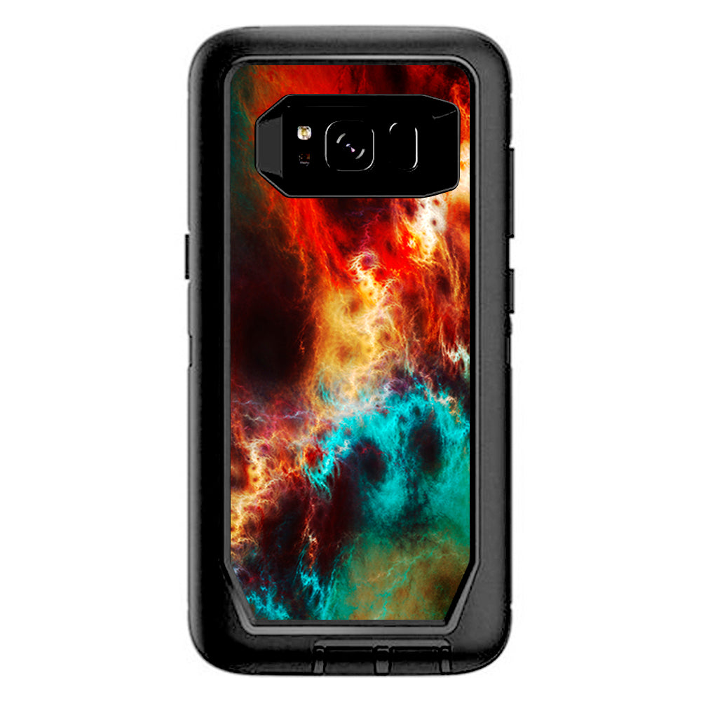  Fire And Ice Mix Otterbox Defender Samsung Galaxy S8 Skin