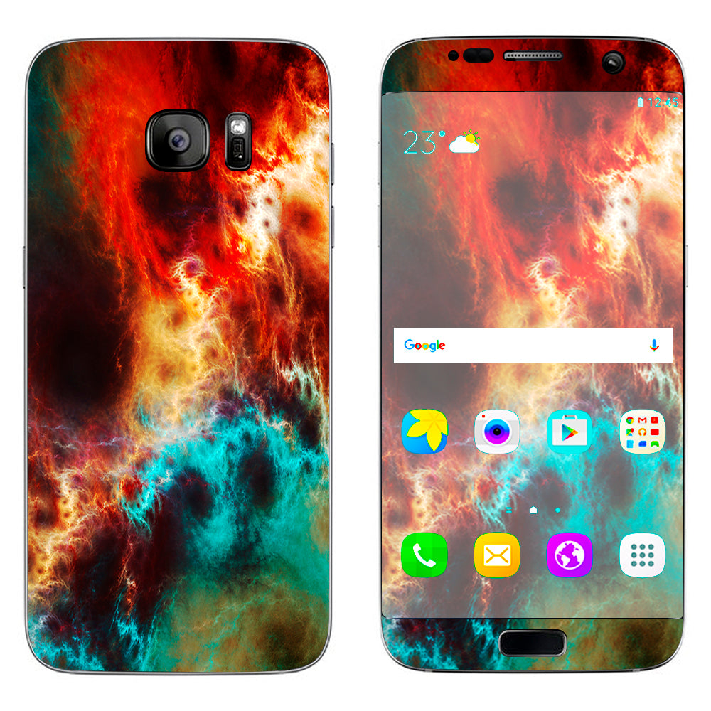  Fire And Ice Mix Samsung Galaxy S7 Edge Skin