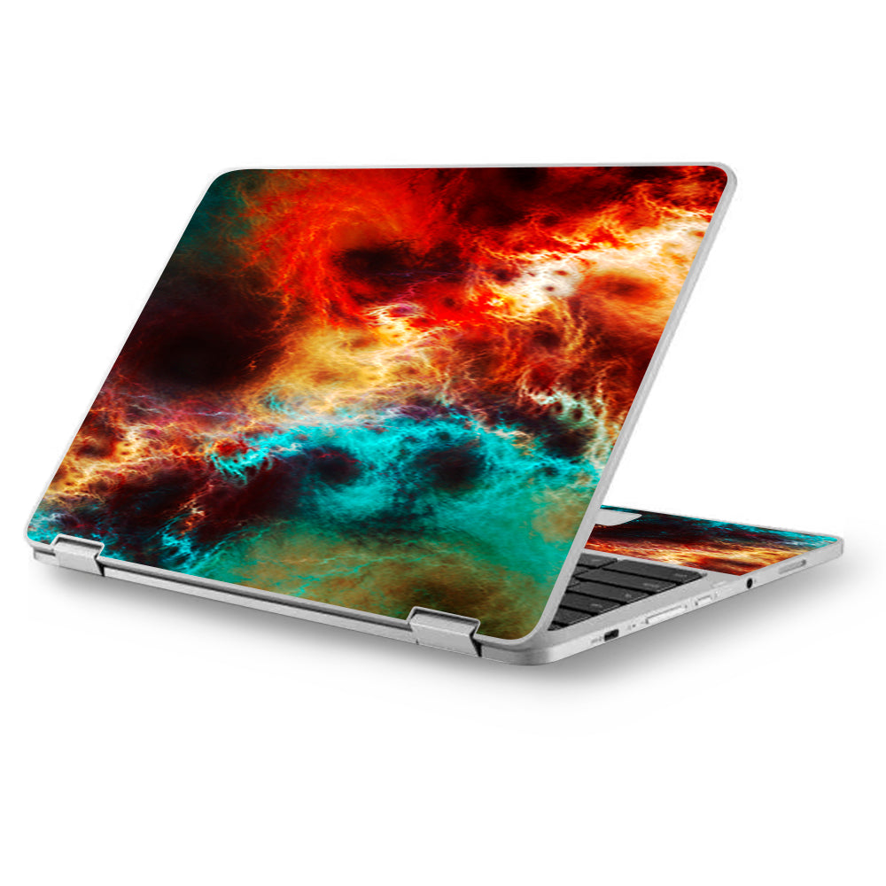  Fire And Ice Mix Asus Chromebook Flip 12.5" Skin