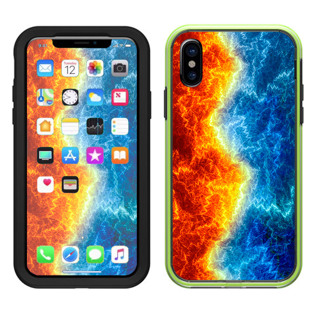  Fire And Ice  Lifeproof Slam Case iPhone X Skin