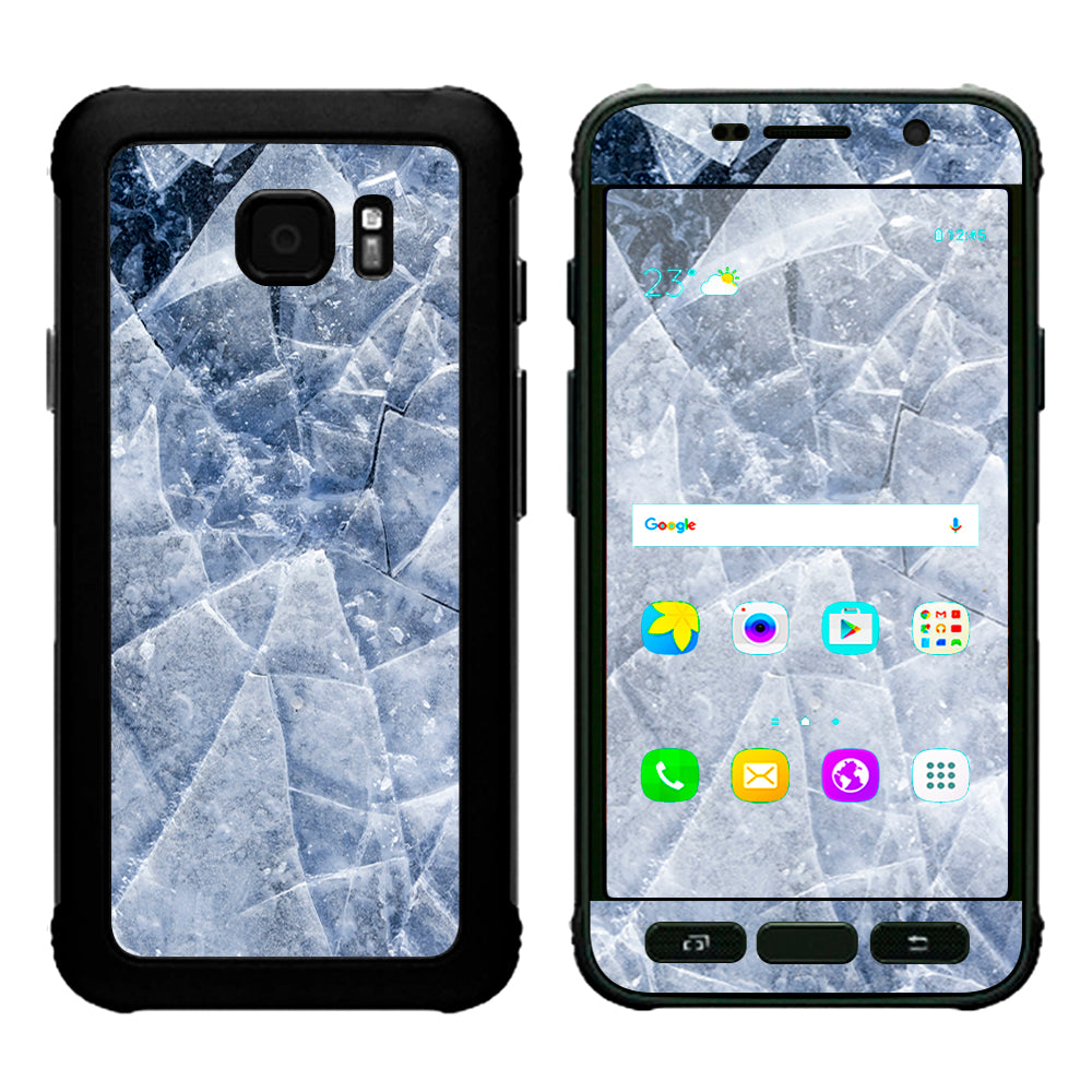  Cracking Shattered Ice Samsung Galaxy S7 Active Skin