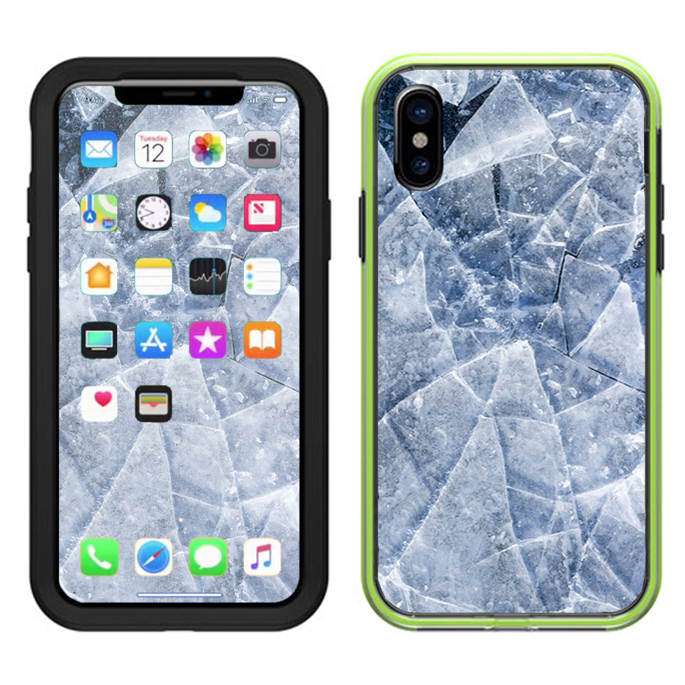  Cracking Shattered Ice Lifeproof Slam Case iPhone X Skin