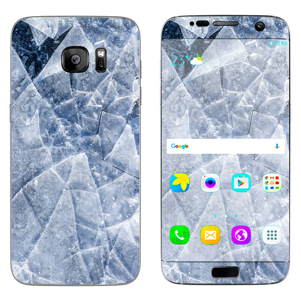  Cracking Shattered Ice Samsung Galaxy S7 Edge Skin
