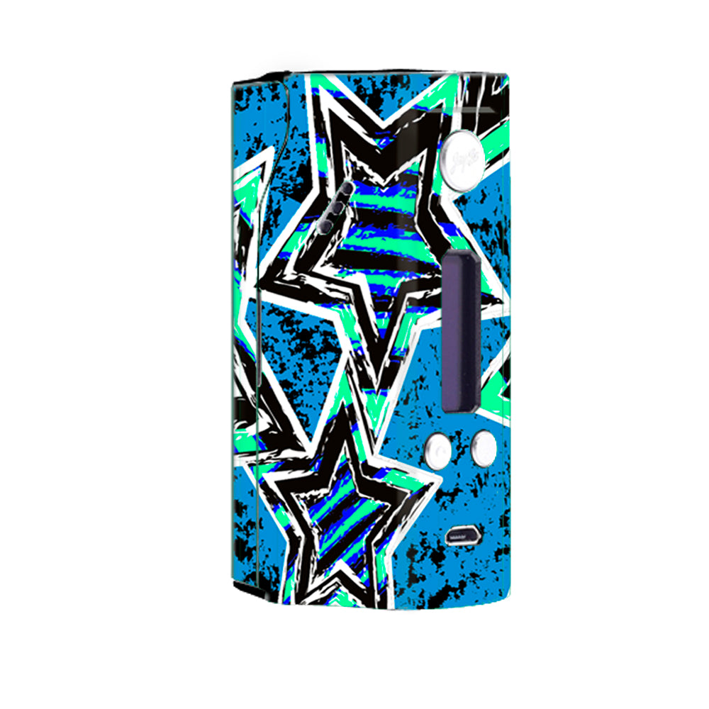  Blue 80'S Pop Art Stars Wismec Reuleaux RX200 Skin