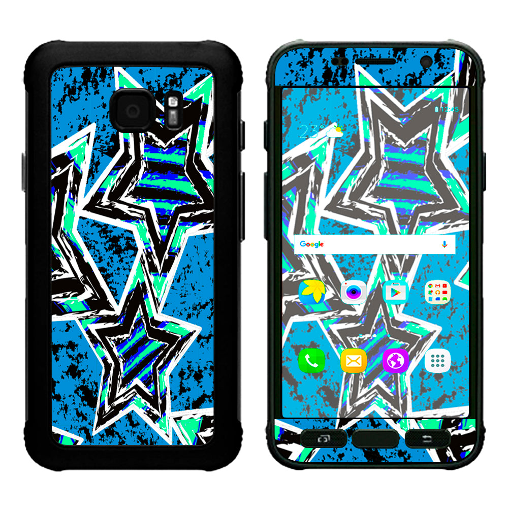  Blue 80'S Pop Art Stars Samsung Galaxy S7 Active Skin