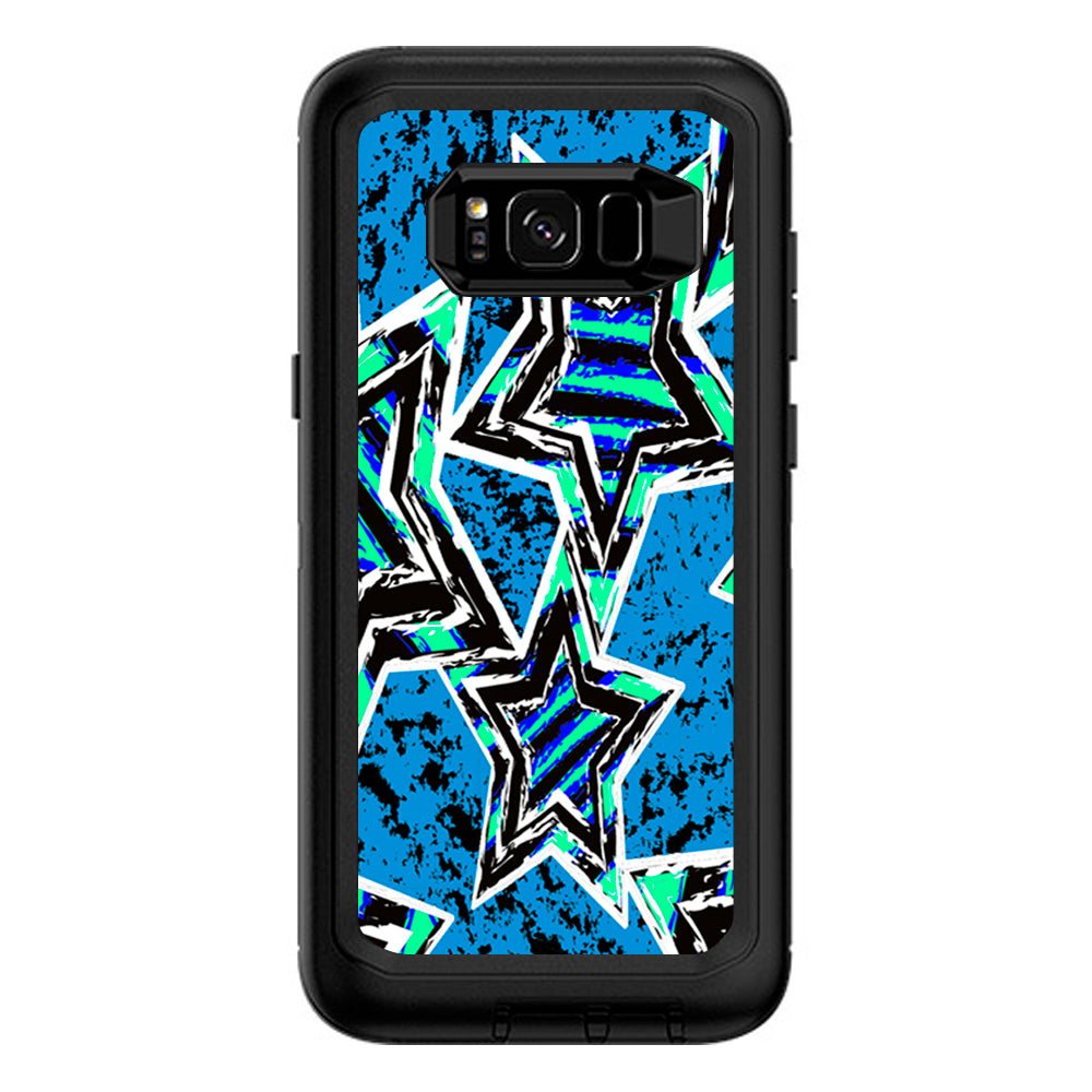  Blue 80'S Pop Art Stars Otterbox Defender Samsung Galaxy S8 Plus Skin