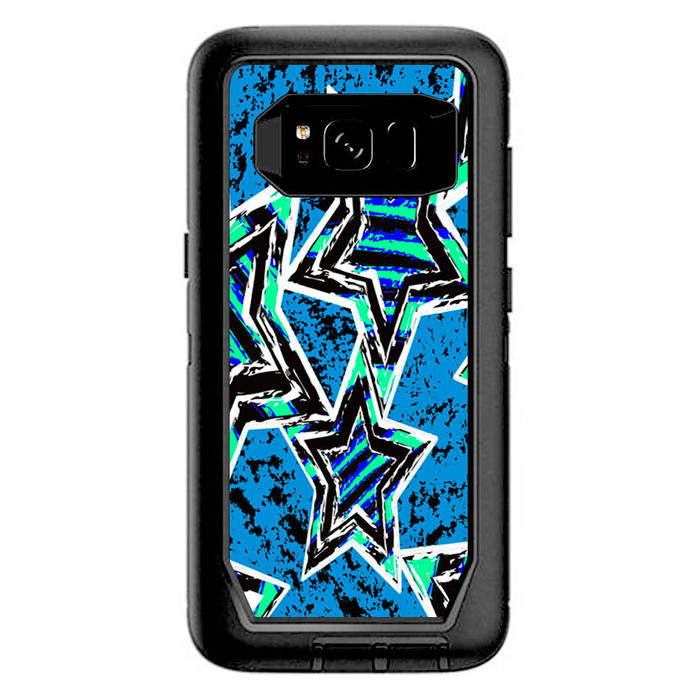  Blue 80'S Pop Art Stars Otterbox Defender Samsung Galaxy S8 Skin