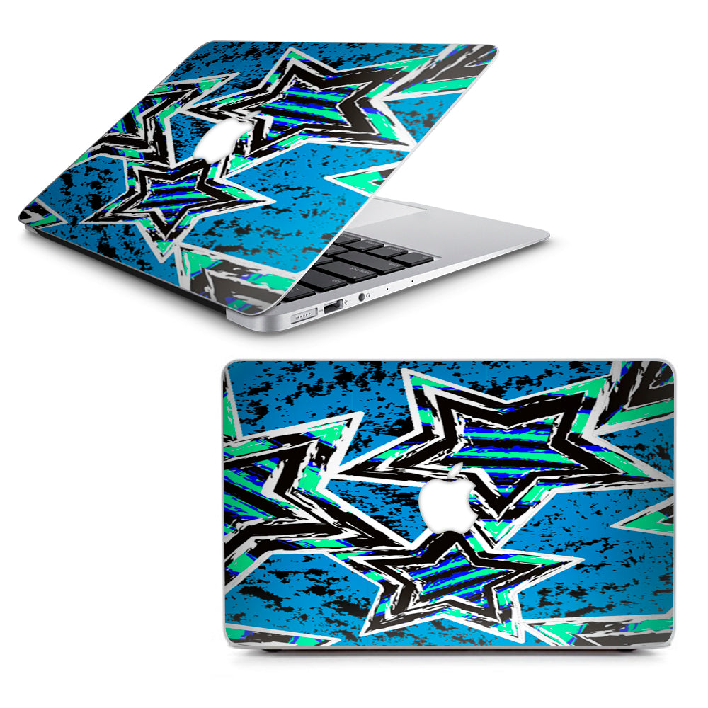  Blue 80'S Pop Art Stars Macbook Air 11" A1370 A1465 Skin