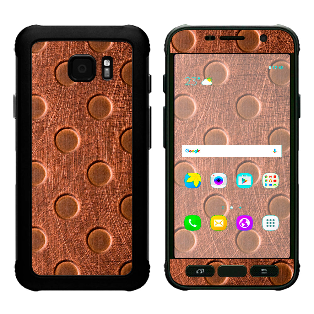  Copper Grid Panel Metal Samsung Galaxy S7 Active Skin