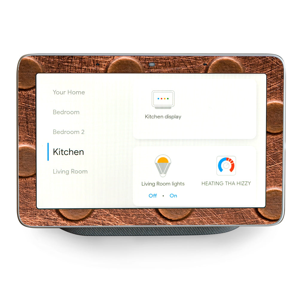 Copper Grid Panel Metal Google Home Hub Skin