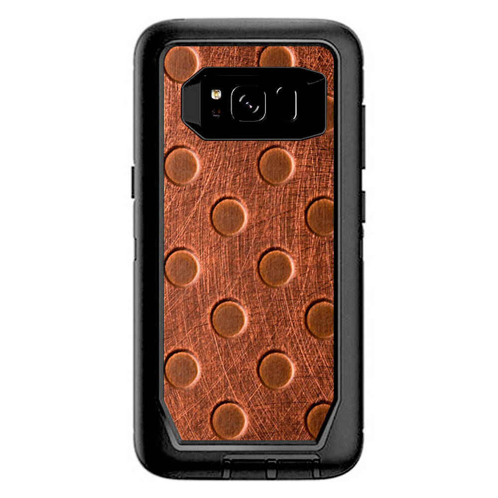  Copper Grid Panel Metal Otterbox Defender Samsung Galaxy S8 Skin