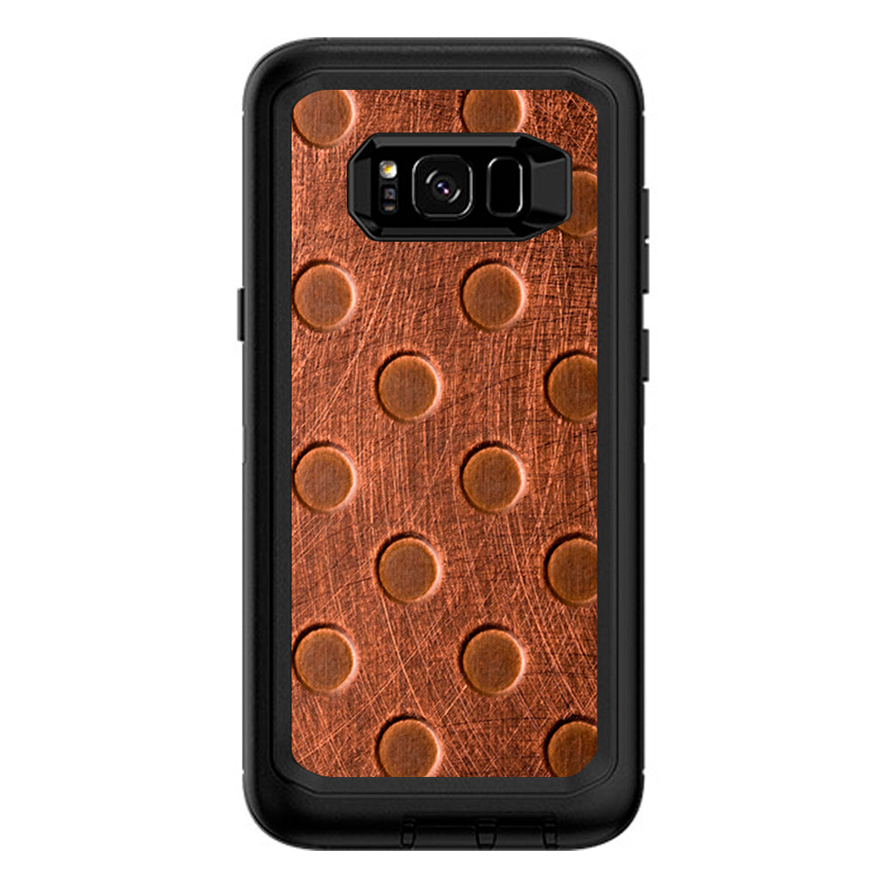  Copper Grid Panel Metal Otterbox Defender Samsung Galaxy S8 Plus Skin