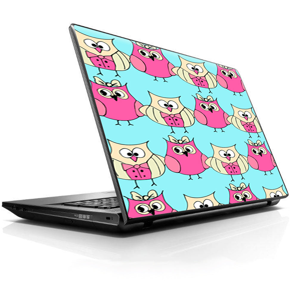  Cartoon Owls Husband Wife HP Dell Compaq Mac Asus Acer 13 to 16 inch Skin