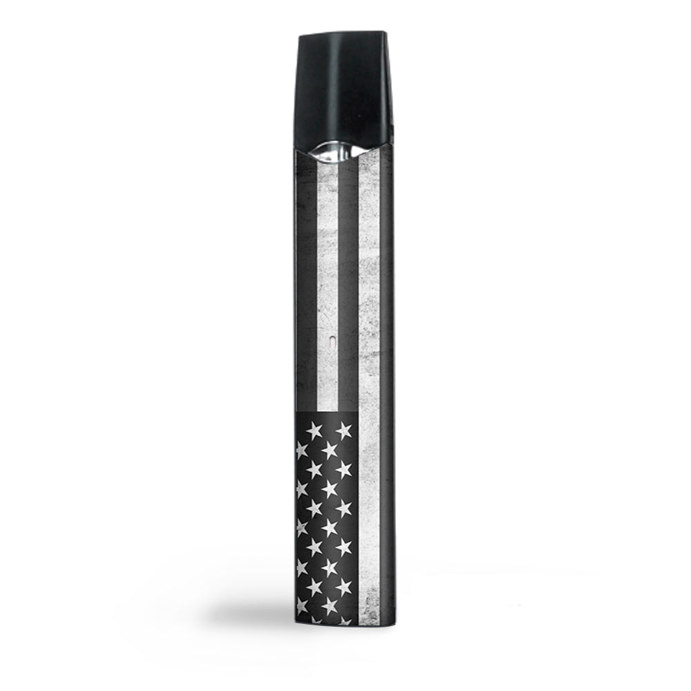  Black White Grunge Flag Usa America Smok Infinix Ultra Portable Skin