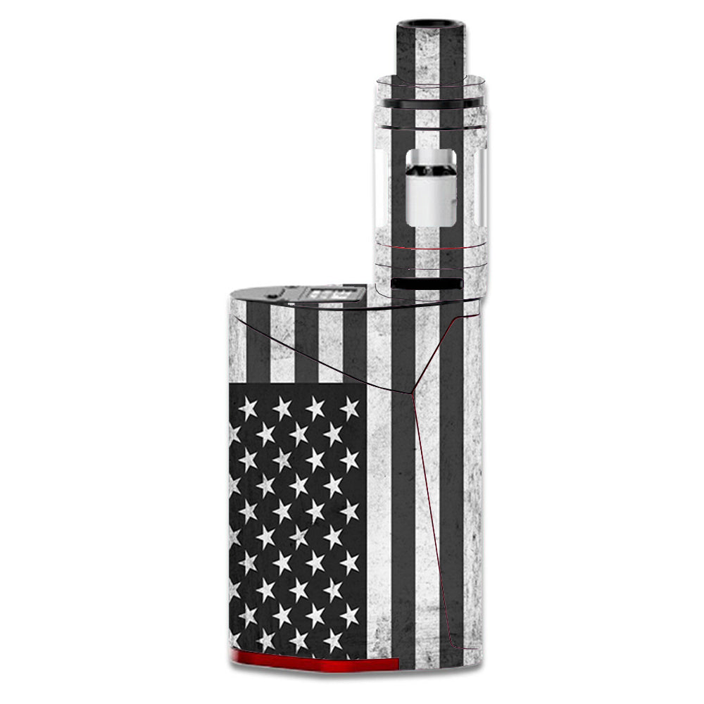  Black White Grunge Flag Usa America Smok GX350 Skin