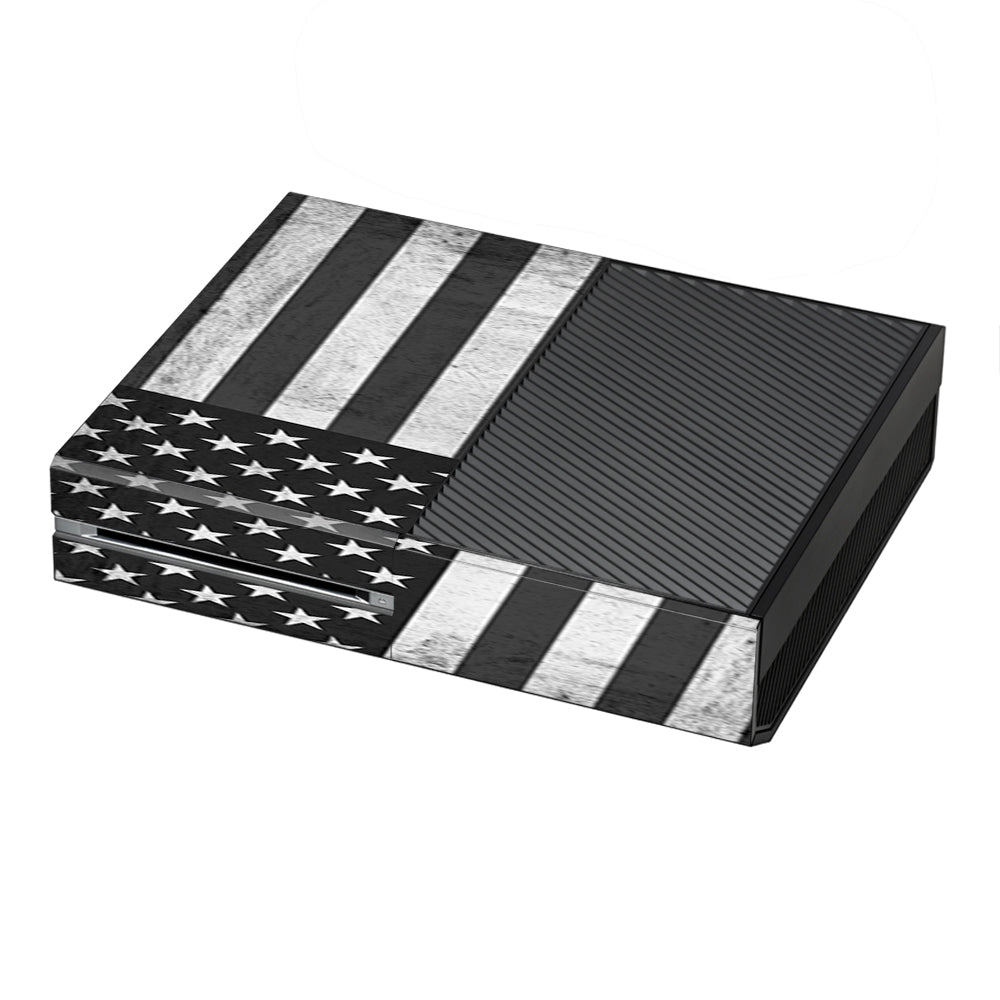  Black White Grunge Flag Usa America Microsoft Xbox One Skin