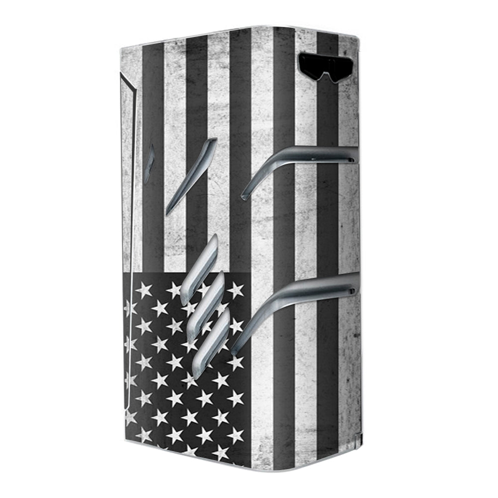  Black White Grunge Flag Usa America Smok T-Priv Skin