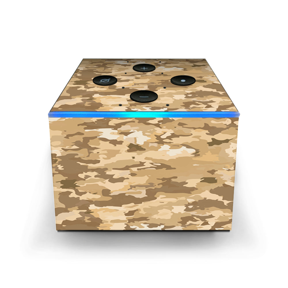  Brown Desert Camo Camouflage Amazon Fire TV Cube Skin
