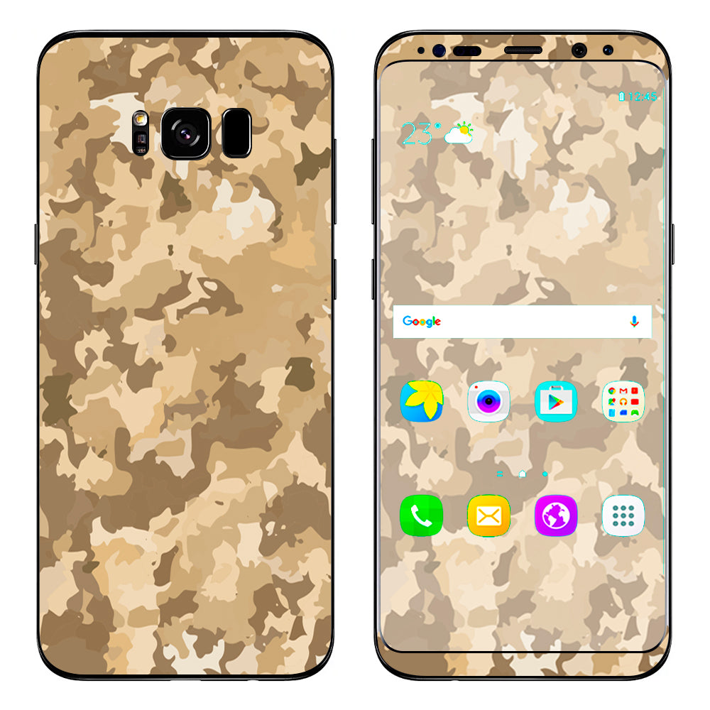  Brown Desert Camo Camouflage Samsung Galaxy S8 Skin