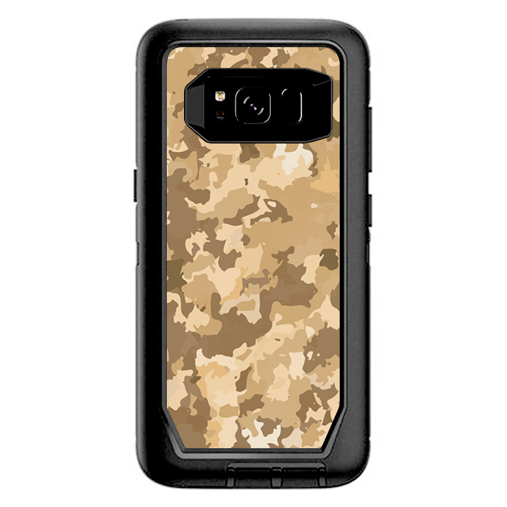  Brown Desert Camo Camouflage Otterbox Defender Samsung Galaxy S8 Skin