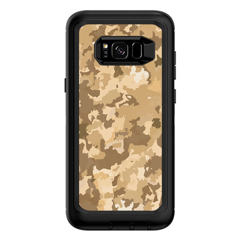  Brown Desert Camo Camouflage Otterbox Defender Samsung Galaxy S8 Plus Skin