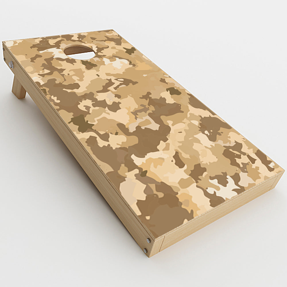  Brown Desert Camo Camouflage  Cornhole Game Board (2 pcs.) Skin