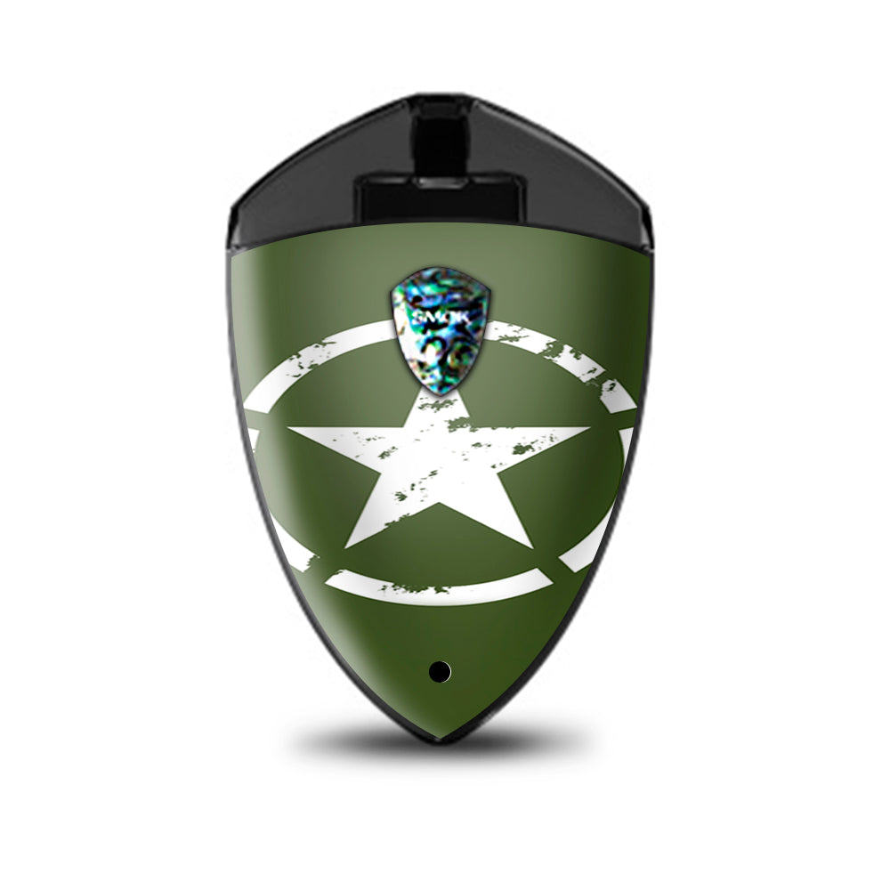  Green Army Star Military Smok Rolo Badge Skin