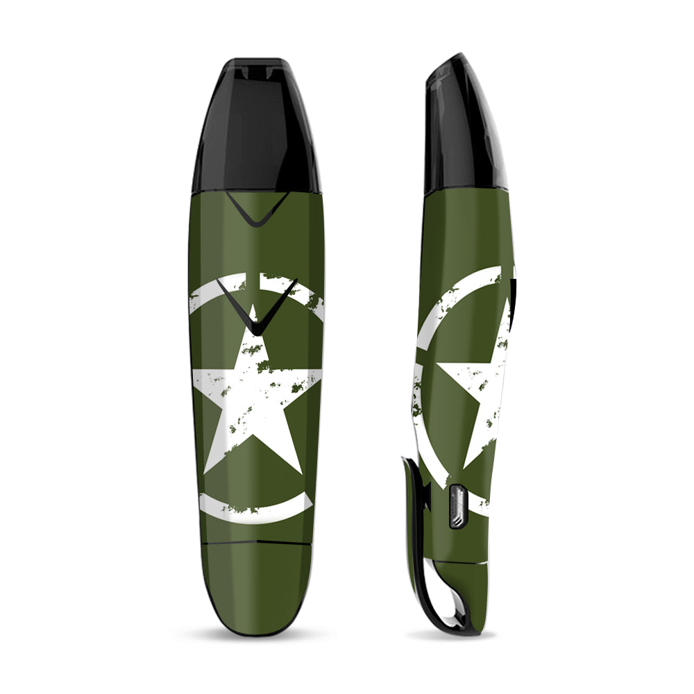 Skin Decal for Suorin Vagon  Vape / Green Army Star Military