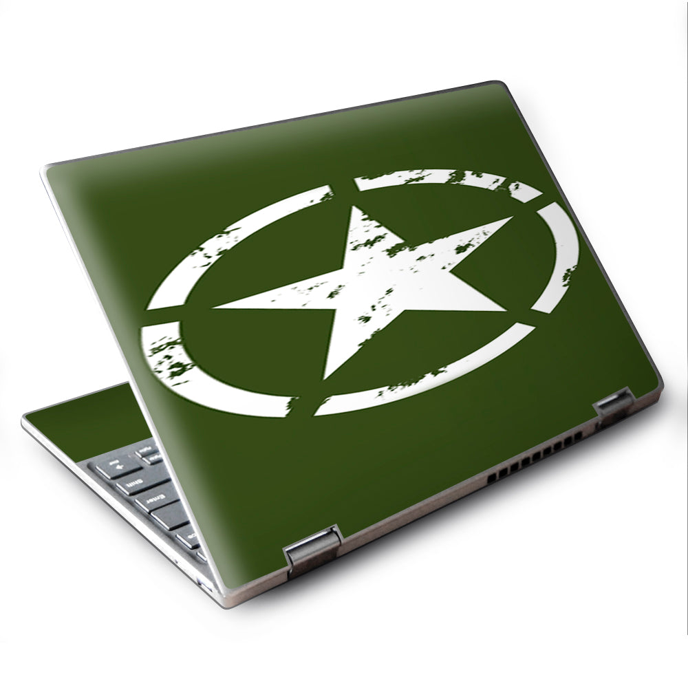  Green Army Star Military Lenovo Yoga 710 11.6" Skin