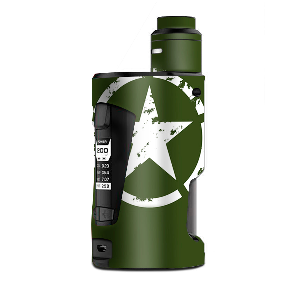  Green Army Star Military G Box Squonk Geek Vape Skin