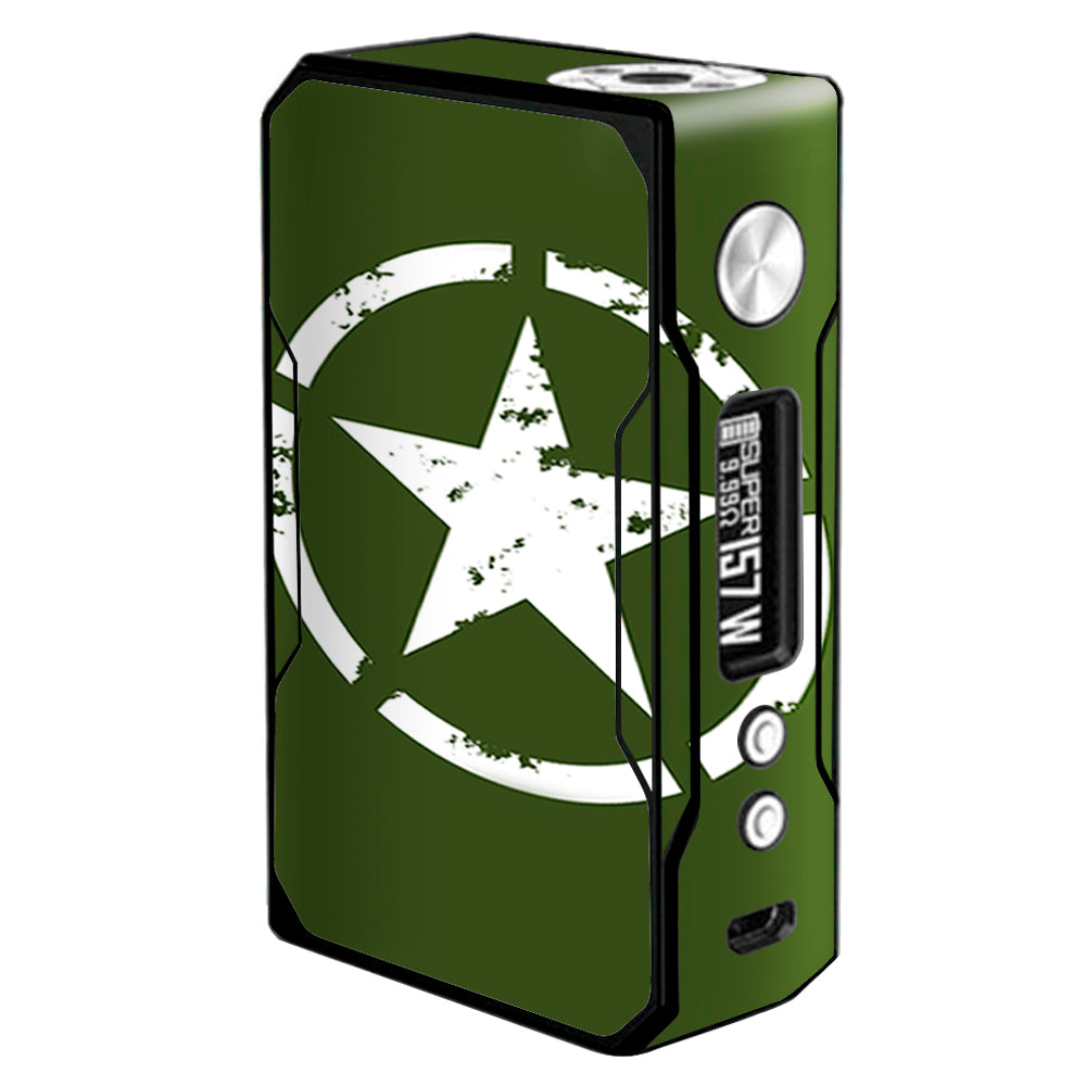  Green Army Star Military Voopoo Drag 157w Skin
