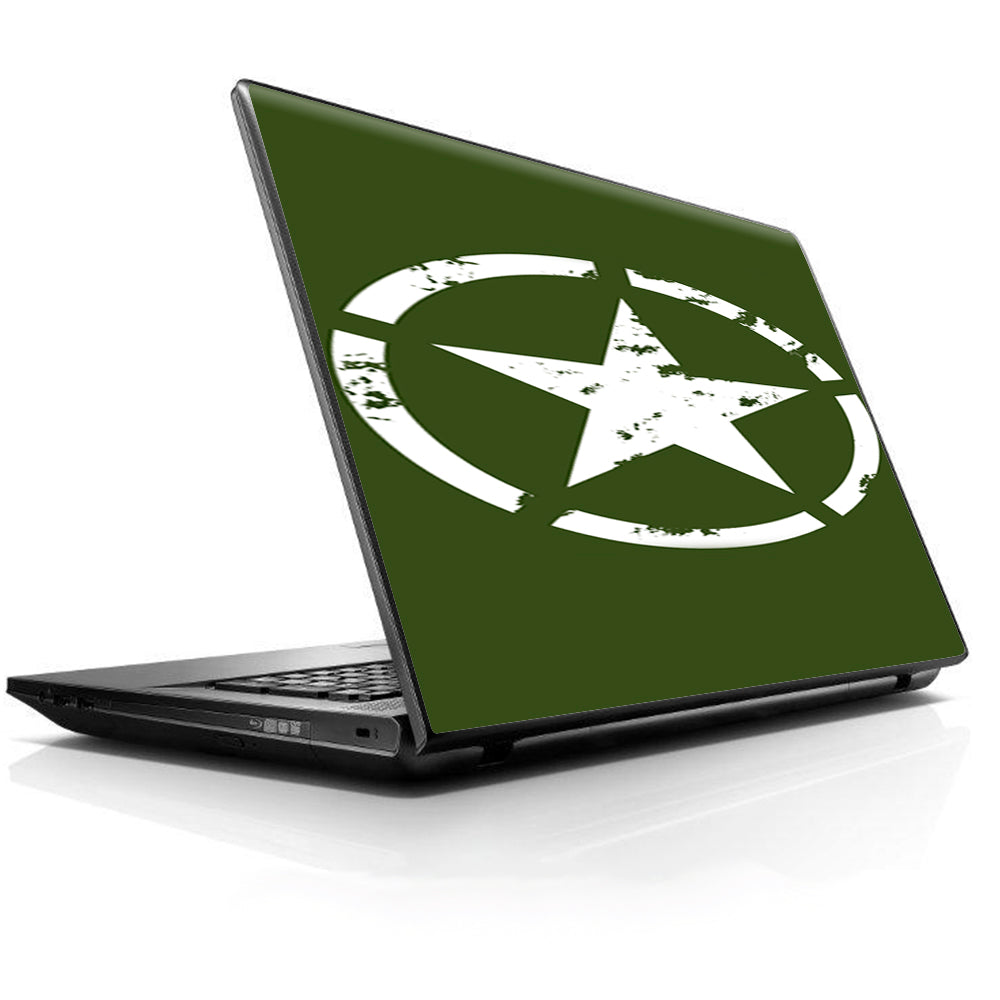  Green Army Star Military HP Dell Compaq Mac Asus Acer 13 to 16 inch Skin