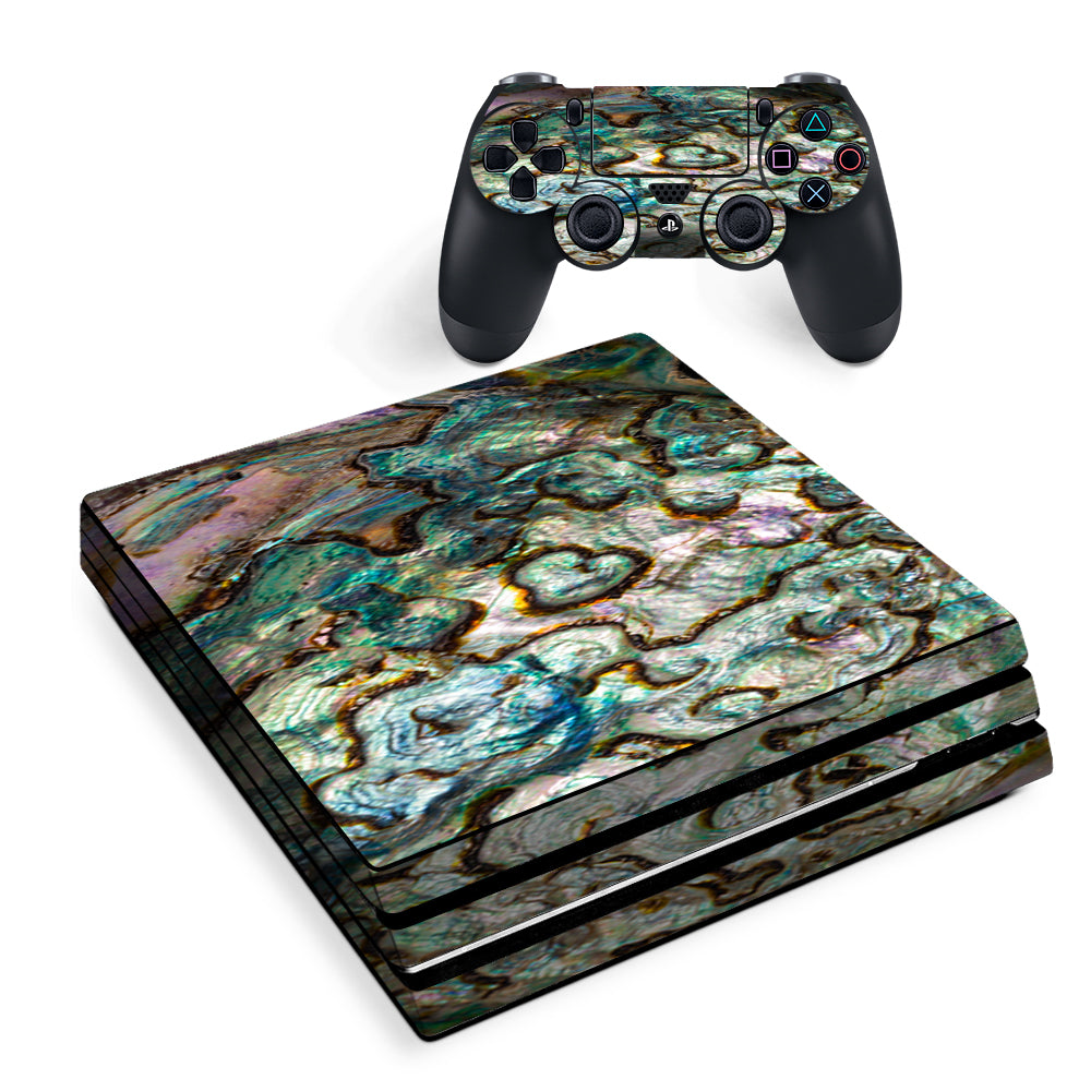 Abalone Shell Gold Underwater Sony PS4 Pro Skin