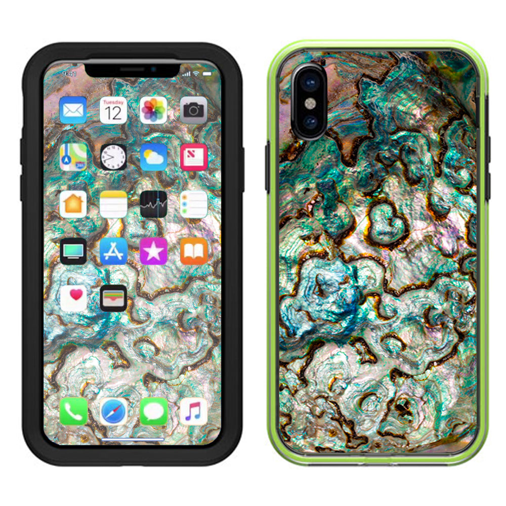  Abalone Shell Gold Underwater Lifeproof Slam Case iPhone X Skin