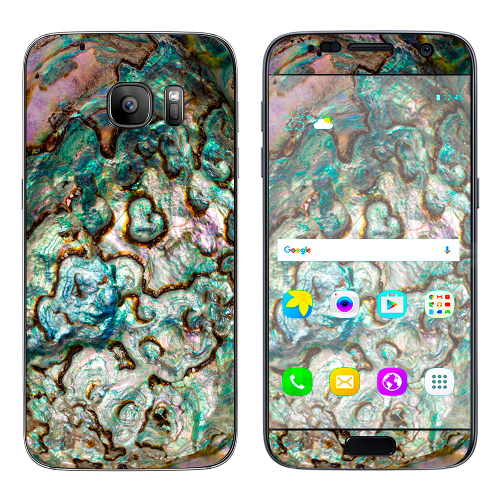  Abalone Shell Gold Underwater Samsung Galaxy S7 Skin